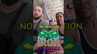 IRON GWAZI reaction viralshorts foryou themepark funny irongwazi buschgardens subscribe [upl. by Bergh]