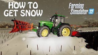 HOW TO GET SNOW in Farming Simulator 2022  USING THE SEASONS IN FS22  PS4  PS5  Xbox One [upl. by Carine854]