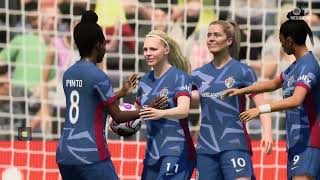 NC Courage vs Washington Spirit  National Womens Soccer League Matchday 6  EA SPORTS FC™ 24 [upl. by Noemad457]