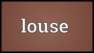 Louse Meaning [upl. by Faus]