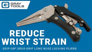 GripOn® ErgoGrip Long Nose Locking Pliers [upl. by Windy]