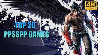 TOP 20 PPSSPP Games  Fully Playable✔️  4K UHD  PSP Emulator 2024 [upl. by Ainahs]