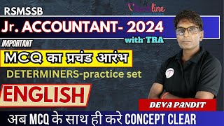 Jr Accountant ENGLISH Determiners and Articles all competitive exams Englishpractice set [upl. by Saixela]