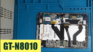 BATTERY REPLACEMENT FOR SAMSUNG NOTE 10 TABLET  REPAIR [upl. by Aisats346]