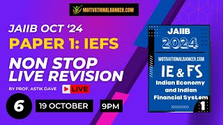 🔴JAIIB  IEFS Live Class  19 Oct 2024 9 PM [upl. by Derfliw553]