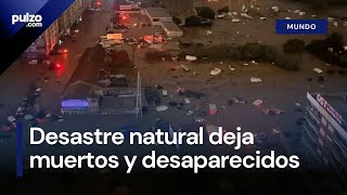 Videos de Valencia España intensas lluvias generan emergencias e inundaciones  Pulzo [upl. by Robi60]