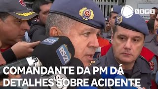 Comandantegeral da PM de Valinhos dá detalhes sobre acidente aéreo no interior de SP [upl. by Nwatna]