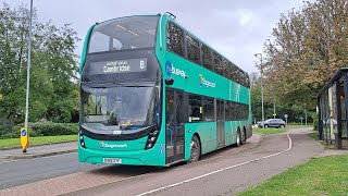 Stagecoach East Busway B Hinchingbrooke 軒晴布克 ➡️ Cambridge 劍橋  Full Route Visual 全程展望 [upl. by Griswold]