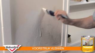 How to  Voorstrijk Vlekken  Alabastine [upl. by Atikehs]