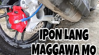 CLICK 125 REAR DISC BRAKE DAYO FROM CAVITE [upl. by Oisorbma746]