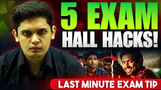 Last Minute Exam Tips🔥 5 Secret Exam Hall Hacks Prashant Kirad [upl. by Murrah]