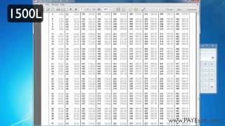 UK PAYE Tax and NI Tables  Tutorial 1 Free Pay using pay adjustment tables and a calculator [upl. by Eloken]