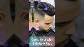 comb over with Skin low fade haircut menshaircuts [upl. by Naujak]