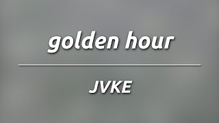 JVKE  golden hour KaraokeInstrumental [upl. by Dyan]