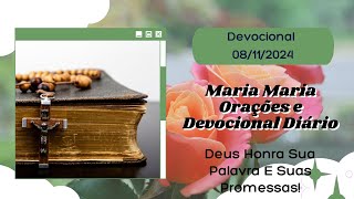 Devocional Diário 08 de Novembro  Deus Honra Sua Palavra E Suas Promessas [upl. by Genny248]