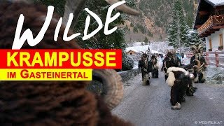 NEU Gasteiner Krampuslauf  Perchtenlauf mit Krampus Attacke [upl. by Libbey]