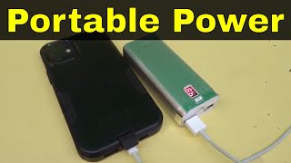 How To Use A Portable Power Bank To Charge Your DevicesTutorial [upl. by Drawde809]