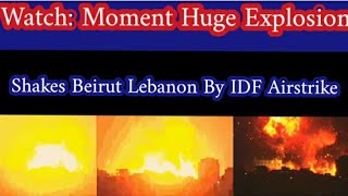 Watch Moment huge explosion shakes Beirut [upl. by Kristof]