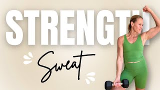 40 MIN STRENGTH  SWEAT Workout with Weights  NO REPEATS  Summer Body Shred Challenge [upl. by Leslie]