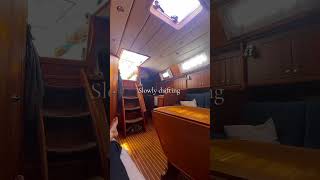 Slowly drifting today ️ boatlife yachtlife segling yacht boathome boat sailinglife sailttok [upl. by Publius]