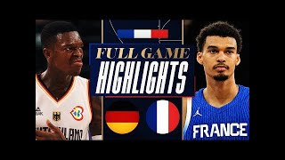 France vs Germany basketball Full Game Highlights  Olympics WarmUp 2024 [upl. by Heman803]