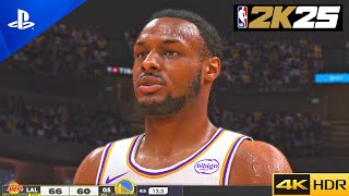 NBA 2K25 PS5 GAMEPLAY  LAKERS vs WARRIORS 4K UHD [upl. by Enywad]