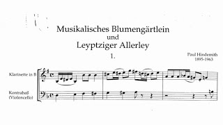 Paul Hindemith – Musikalisches Blumengärtlein und Leyptziger Allerley Klar amp Kbß [upl. by Sualokin]