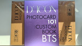 BTS Dicon Photobook 101 Custom Book Unboxing [upl. by Vas102]