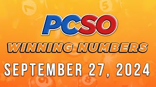 P203M Jackpot Ultra Lotto 658 2D 3D 4D and Mega 645  September 27 2024 [upl. by Ailen]