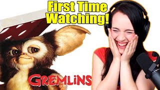 First Time Watching Gremlins MOVIE REACTION  bunnytails [upl. by Winni43]