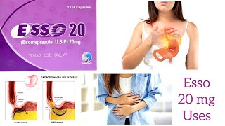 Esso 20 mg uses in Urdu Hindi  Esomeprazole [upl. by Bedell]