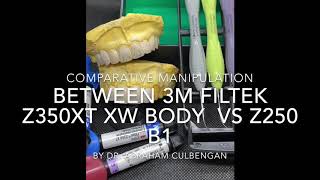 3M FILTEK Z350 XT VS FILTEK Z250 [upl. by Tolecnal]