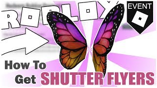 PROMO CODE HOW TO GET THE SHUTTER FLYERS ROBLOX [upl. by Helse]