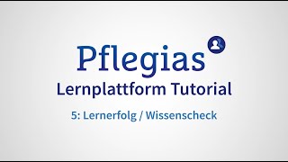 Der Wissenscheck auf der Lernplattform von Pflegias [upl. by Mildrid]