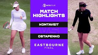 Anett Kontaveit vs Jelena Ostapenko  2021 Eastbourne Final  WTA Match Highlights [upl. by Novets]