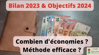 méthode des enveloppes budget  avis après 10 mois  bilan 2023 et objectifs 2024 [upl. by Edora]