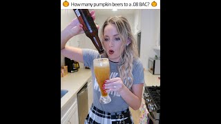 How many PUMPKIN beers to reach a 08 BAC [upl. by Adeirf]