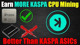 OMG CPU MINING MORE KASPA Than ASICs  UNMINABLE [upl. by Ahsitak658]