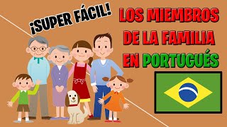 Los miembros de la familia en portugués con ejemplos✅⭕  Clases de portugués gratis [upl. by Afton]