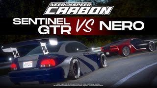 NFS Carbon Remake in GTA 5  Sentinel GTR vs Nero [upl. by Rombert]