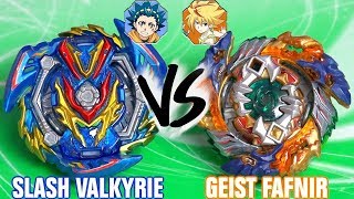 BATTLE Slash Valkyrie BlPw Retsu VS Geist Fafnir 8PAb  Beyblade Burst GT [upl. by Roban753]