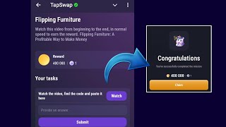 Flipping Furniture  Tapswap Code  Flipping Furniture A Profitable Way to Make Money [upl. by Hammerskjold351]