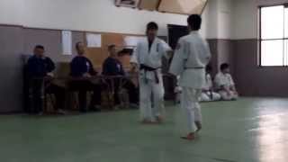 Shodokan aikido grading Nigiri Gaeshi Jodan no Tsukuri [upl. by Loats71]