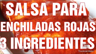 SALSA PARA ENCHILADAS ROJAS  RECETAS MEXICANAS [upl. by Ahsiener]