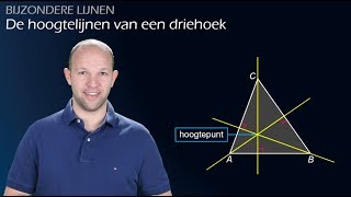 Wat zijn de hoogtelijnen van een driehoek en hoe teken je ze havovwo 1  WiskundeAcademie [upl. by O'Reilly]