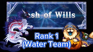 FFBE  Clash of Wills Inugami  Rank 1  9 Turns Water Team 🤟 [upl. by Naujej391]