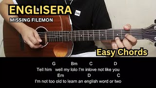 Englisera  Missing Filemon  Guitar Tutorial  Guitar Chords [upl. by Nilorac]