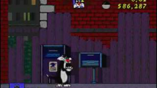 Sylvester and Tweety in Cagey Capers  Mega DriveGenesis Level 4  Back Alley Blues [upl. by Luhem55]