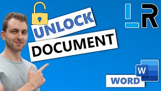 MS Word Unlock Document For Editing  1 MINUTE [upl. by Bacchus]