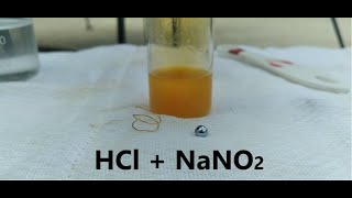 Dissolving gold with sodium nitrite [upl. by Goodrich]